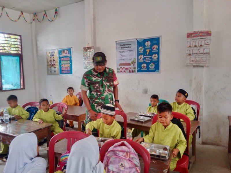 Sertu Ramadhan: SPPG Kemuning Tua Berjalan Aman, Nihil Kendala