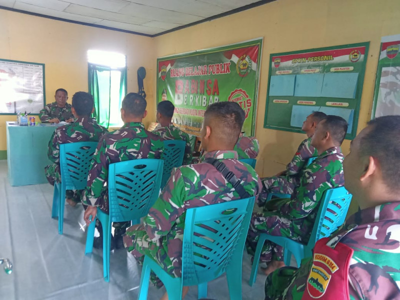 Koramil 05/Gas Kembali Kumpulkan Personil Dalam Rangka Pengecekan Ke Siap Siaga Personil Dalam Menghadapi Perubahan Cuaca