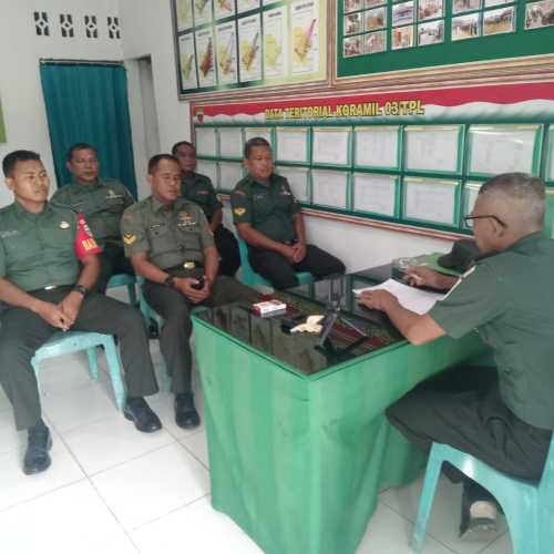 Beri Wejangan, Danramil 03/Tpl Kumpulkan Anggota Babinsa