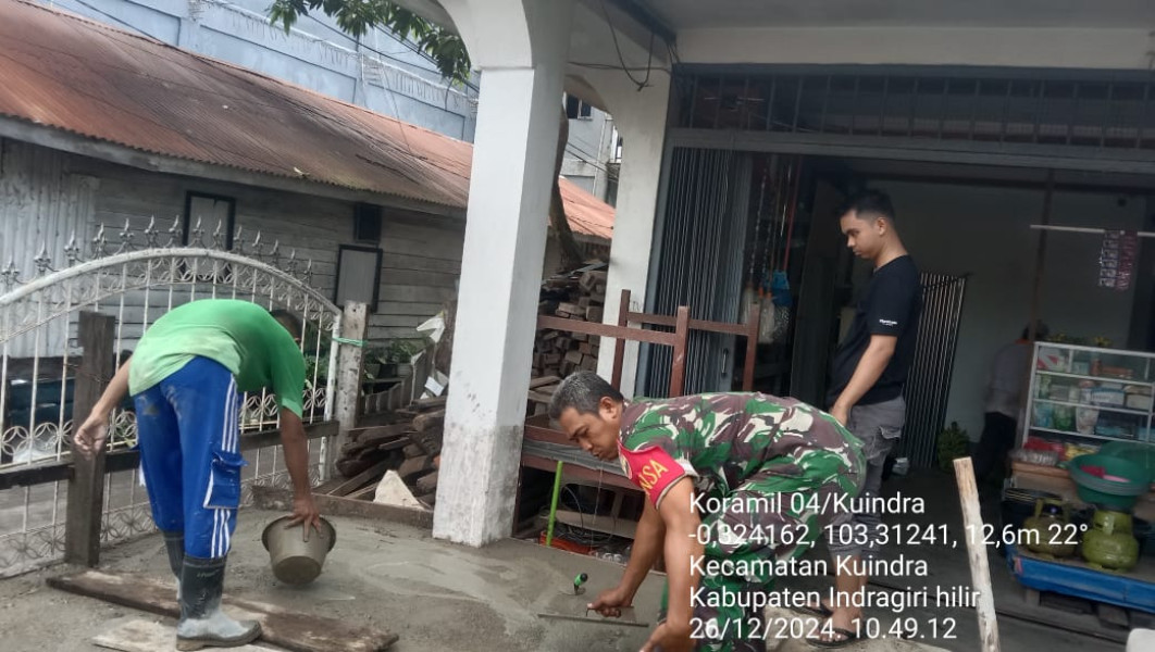 Babinsa Koramil 04/Kuindra Gelar Komsos di Kampung Pancasila Guna Perkuat Persatuan dan Kesatuan