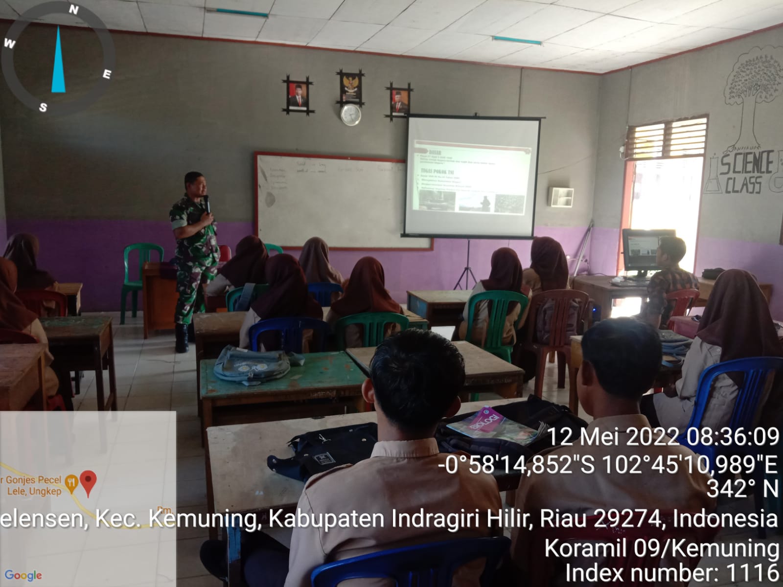 Danramil 09/Kemuning Sosialisasikan Calon Taruna/Taruni Akademi Militer Tahun 2022 