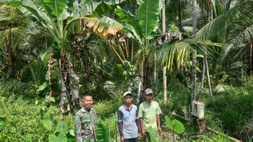 Pencegahan Terus Dilakukan Babinsa Koramil 07/Reteh Guna Hindari Kebakaran Lahan