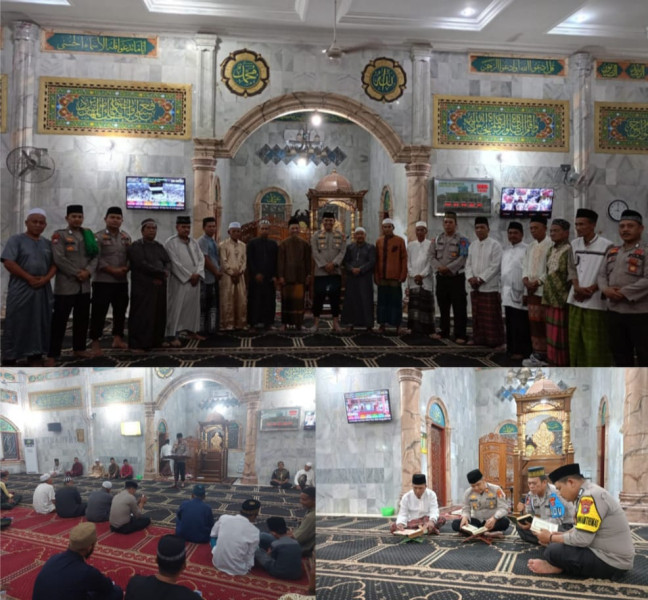 Kapolsek Gaung Anak Serka Bersama Jajarannya Laksanakan Safari Ramadhan dan Program Polisi Mengaji