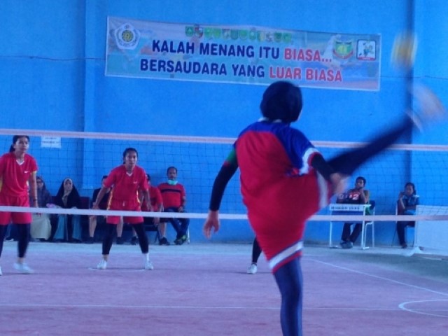 Sepaktakraw Putri Bengkalis Melaju ke Final Setelah Kalahkan Inhu 