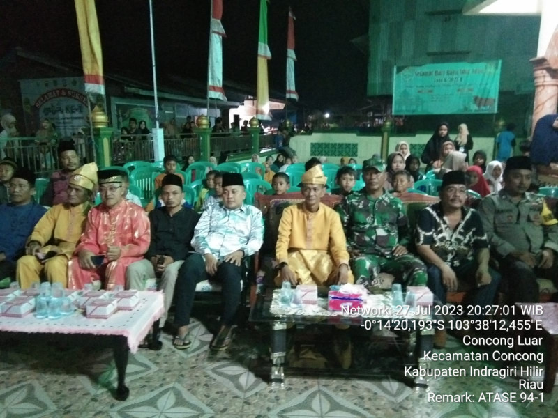 Danpos Concong Koramil 04/Kdr Dampingi Gema Muharram dan Pemberian Santunan Anak Yatim