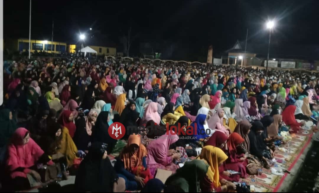 Peringatan Isra Mi'raj Nabi Muhammad SAW yang Ditaja Oleh Polsek GAS Dihadiri Ribuan Jamaah