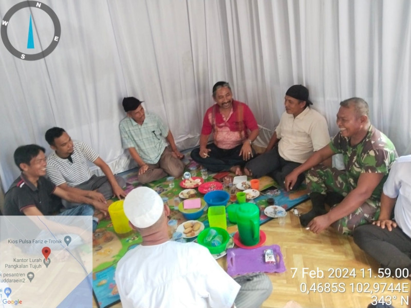 Pererat Hubungan Baik Dengan Warga Babinsa 03/Tpl Serma Syamsul Azman Hadir Dalam Acara Warga