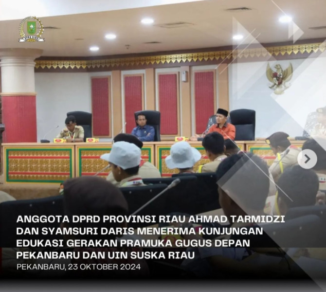 DPRD Riau Terima Kunjungan Pramuka UIN