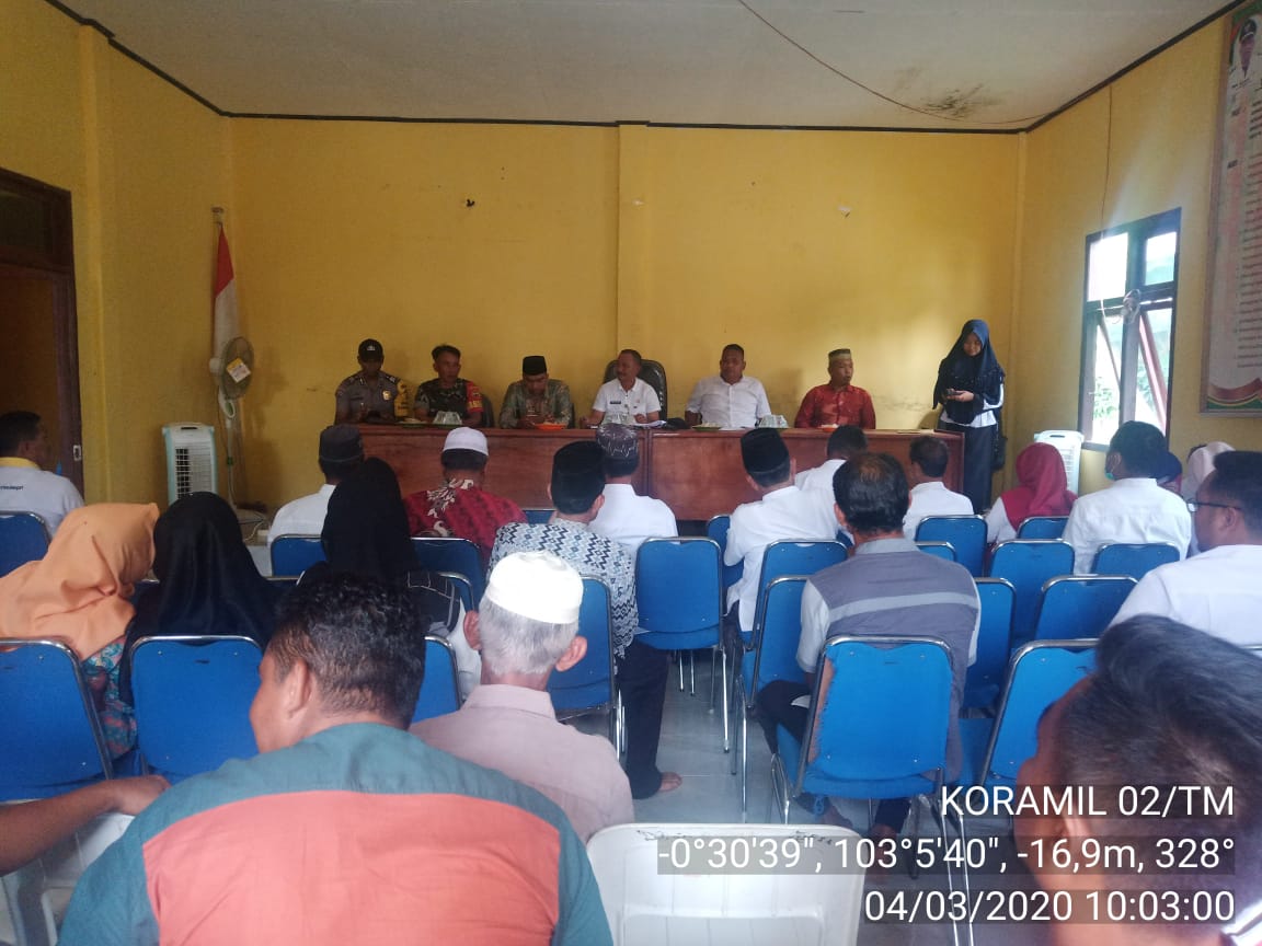 Babinsa Koramil 02/Tanah Merah Hadiri Pembentukan Panitia MTQ Tingkat Kecamata Enok