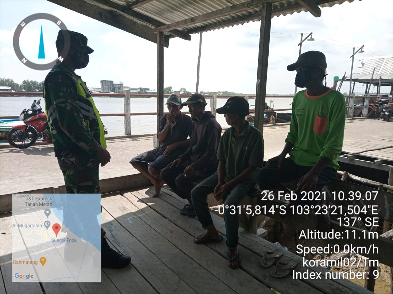 Koramil 02/Tanah Merah dan Satgas Terus Gencarkan Penegakan Protkes