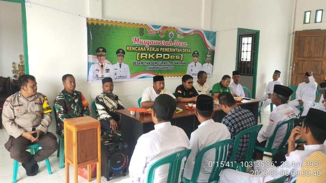 Babinsa Serda Chandra Bastian Dampingi Kegiatan Musdes RKP Tahun Anggaran 2024