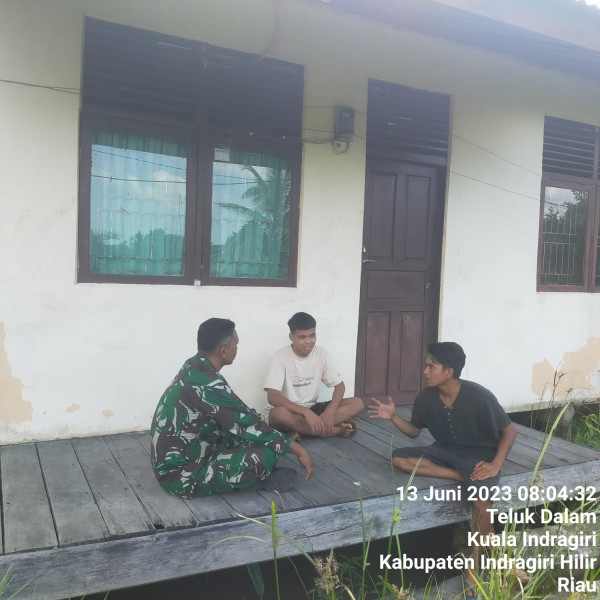 Liburan Sekolah Telah Tiba, Babinsa Koramil 04/Kuindra Himbau Jaga Pergaulan