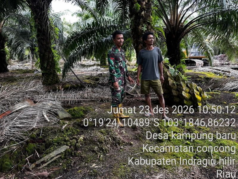 Patroli Tapal Batas Secara Rutin, Wujud Kepedulian Babinsa Koramil 04/Kuindra