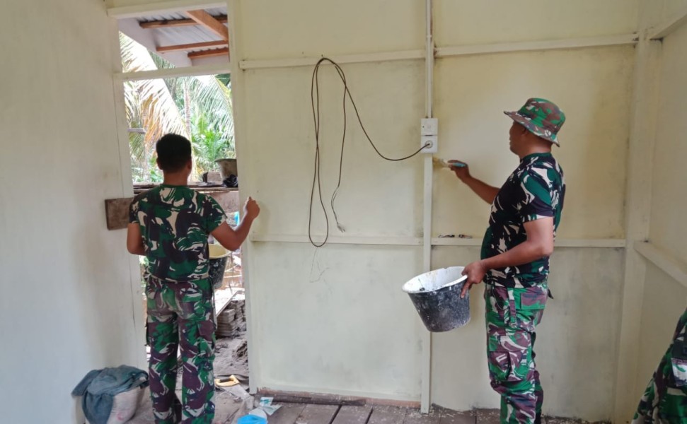 TMMD ke-123, Koramil 09/Kemuning Bantu Membangun dan Meningkatkan Kesejahteraan Masyarakat Desa Karya Tunas Jaya