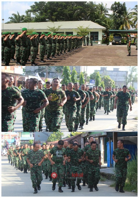Disiplin dan Profesional, Prajurit Kodim 0314/Inhil Laksanakan Minggu Militer