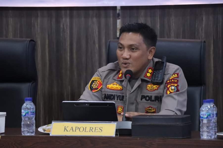 Polres Meranti Gelar Rapat Eksternal Operasi Mantap Brata Lancang Kuning Bersama Stakholder