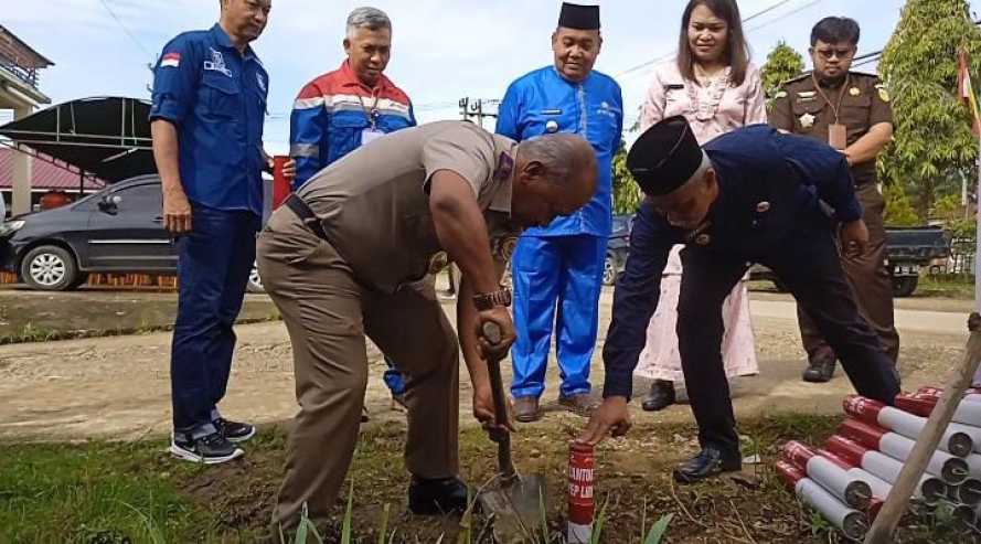 BPN Inhu Pasang Seribu Patok Batas Tanah Secara Serentak di Seluruh Indonesia