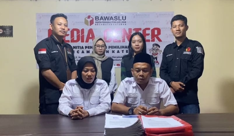 Panwascam Kateman Siap Menjaga Pemilu Damai 2024