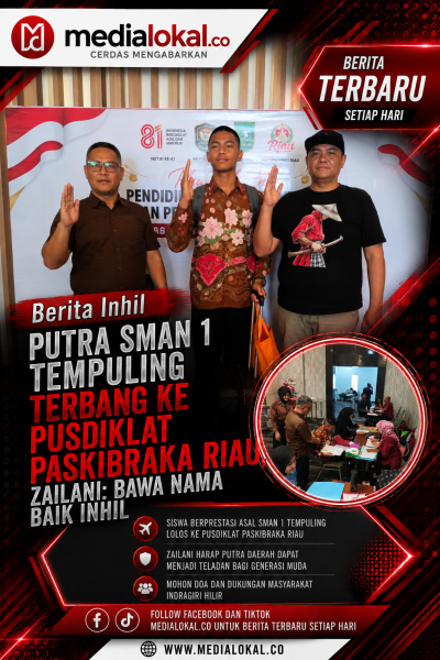 Kepala Kesbangpol Inhil Antarkan Langsung Calon Paskibraka Wakili Inhil ke Pusdiklat Paskibraka Riau 2026