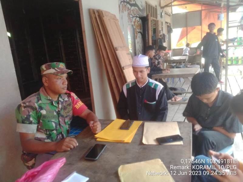 Guna Mempererat Hubungan Antara Koramil 10/Pelangiran dan Siswa/I Aliyah di Wilayah Binaan