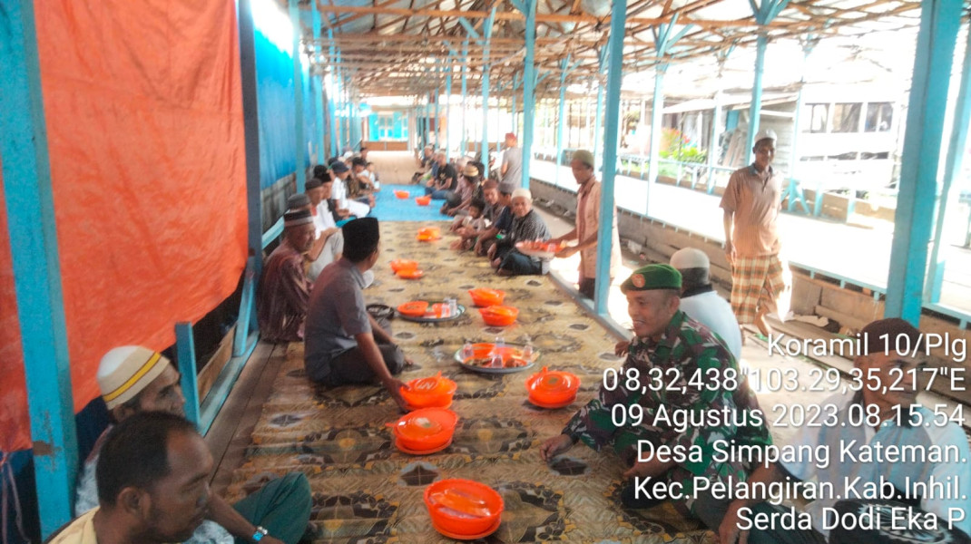 Jalin Keakraban dan Kedekatan Antara Koramil 10/Pelangiran dan Masyarakat Guna Mempererat Tali Silaturrahmi