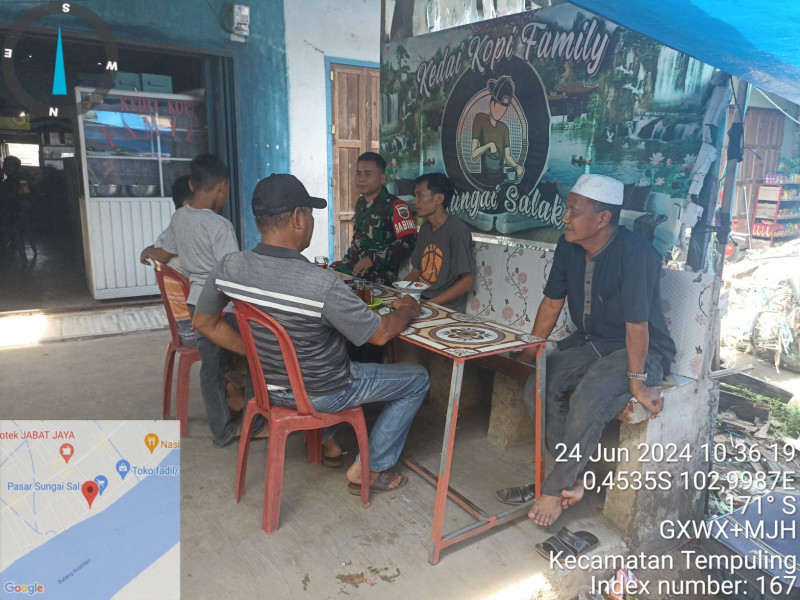 Melalui Komsos Babinsa Koramil 03/Tpl Himbau Masyarakat Ikut Sukseskan Pilkada 2024