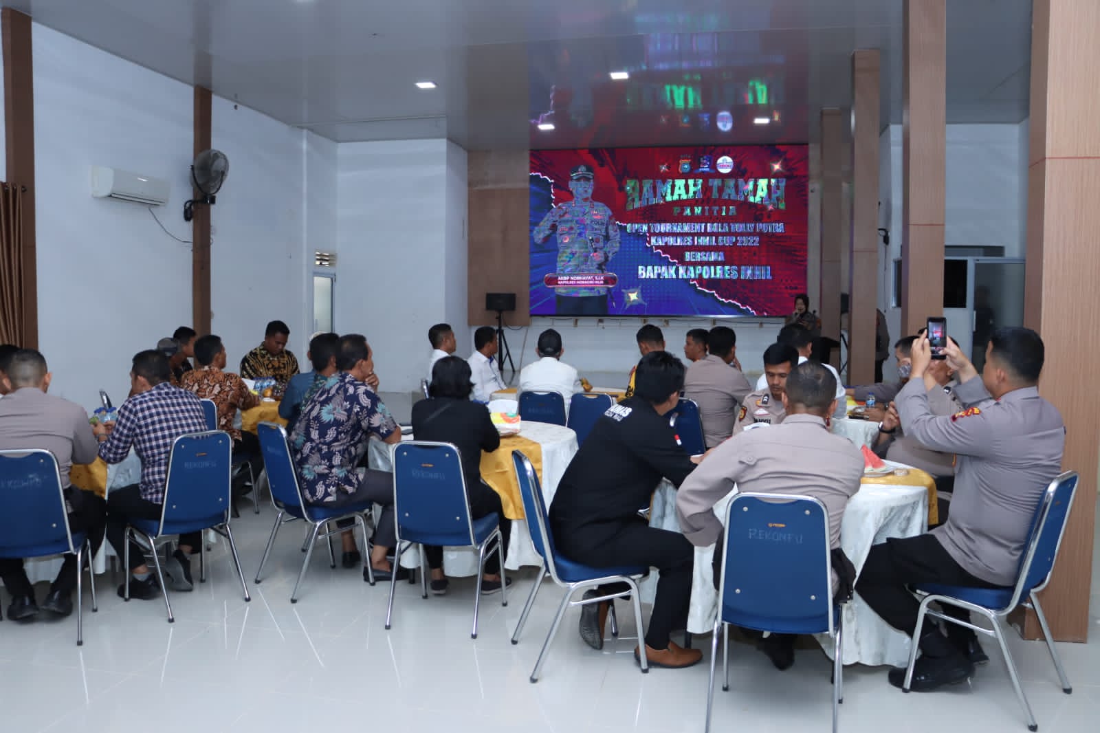 Polres Inhil Giat Ramah Tamah dan Pembubaran Panitia Open Tournament Bola Voli