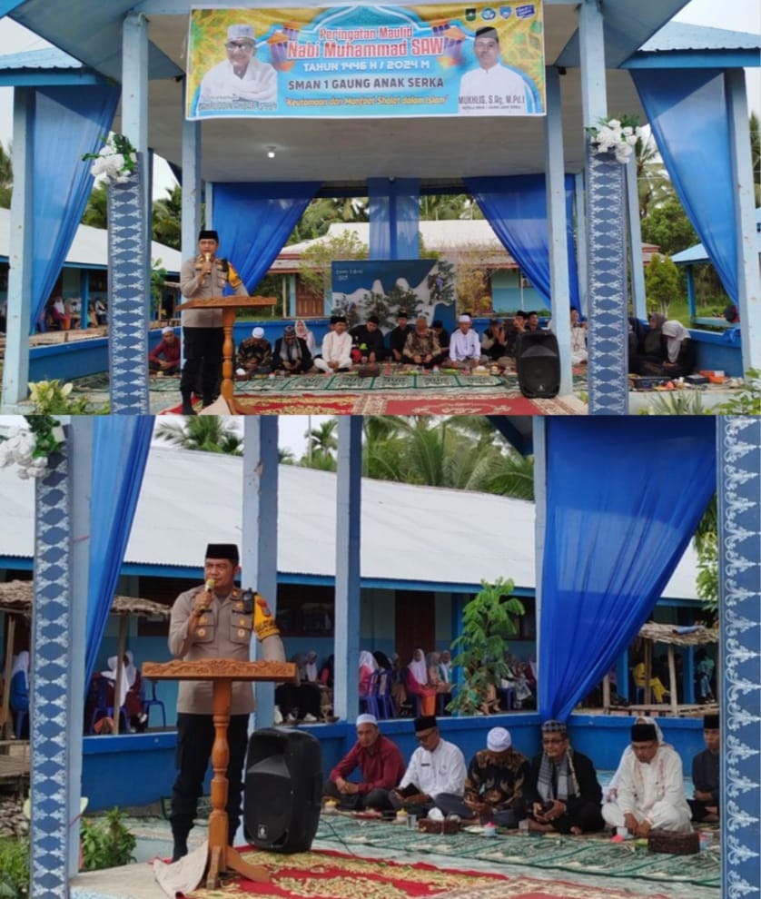 Sasar Pemilih Pemula, Kapolsek Gas Cooling System Di SMAN 1 Gas