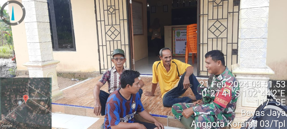 Ciptakan Situasi Yang Baik Melalui Giat Komsos Babinsa 03/Tpl dan Warga Binaan