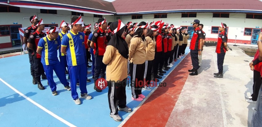 Serentak se Indonesia, Lapas Kelas IIA Tembilahan Turut Meriahkan Tarian Kolosal “Indonesia Bekerja