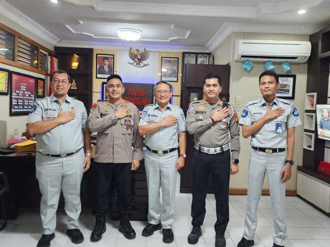 Koordinasi Upaya Penurunan Tingkat Kecelakaan, Kepala Cabang Jasa Raharja Riau Koordinasi Dengan Satlantas Polres Inhu
