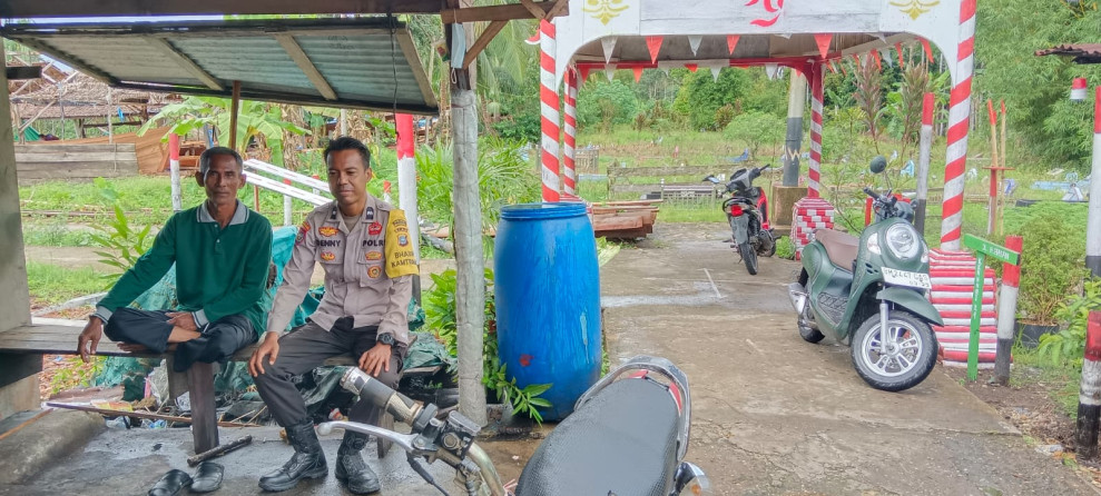 Cegah Konflik Pilkada, Bhabinkamtibmas Polsek Gaung Giat Cooling Sistem