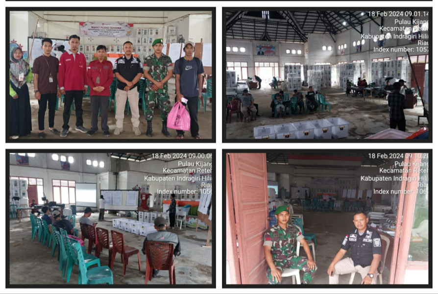 Babinsa Koramil 07/Reteh Dampingi Kegiatan PAM Hari Kedua Sidang Rapat Pleno Terbuka