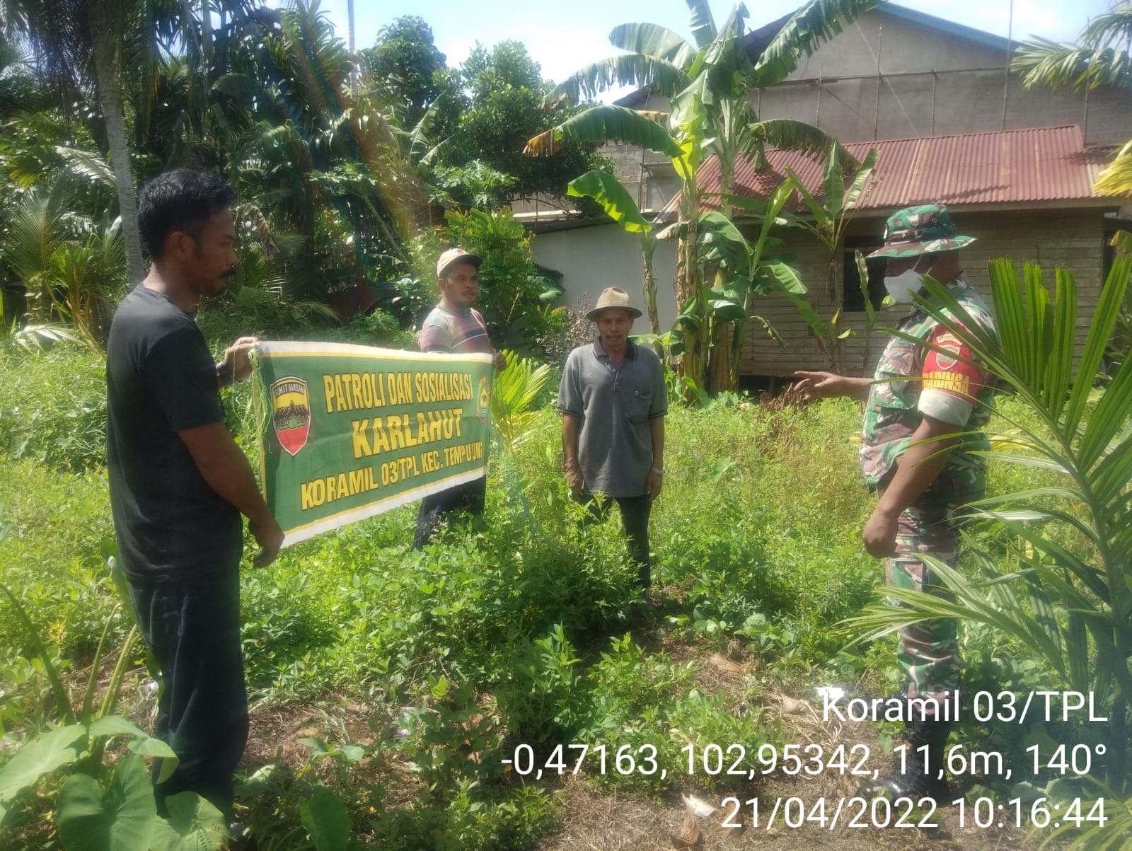 Cegah Kebakaran, Babinsa 03/Tempuling Desa Giat Lakukan Patroli Karlahut