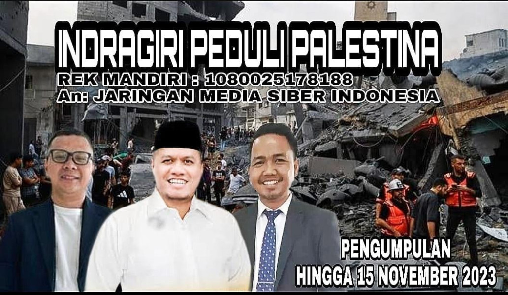 Bantu Korban Palestina, Bergerak Indragiri Peduli Untuk Palestina