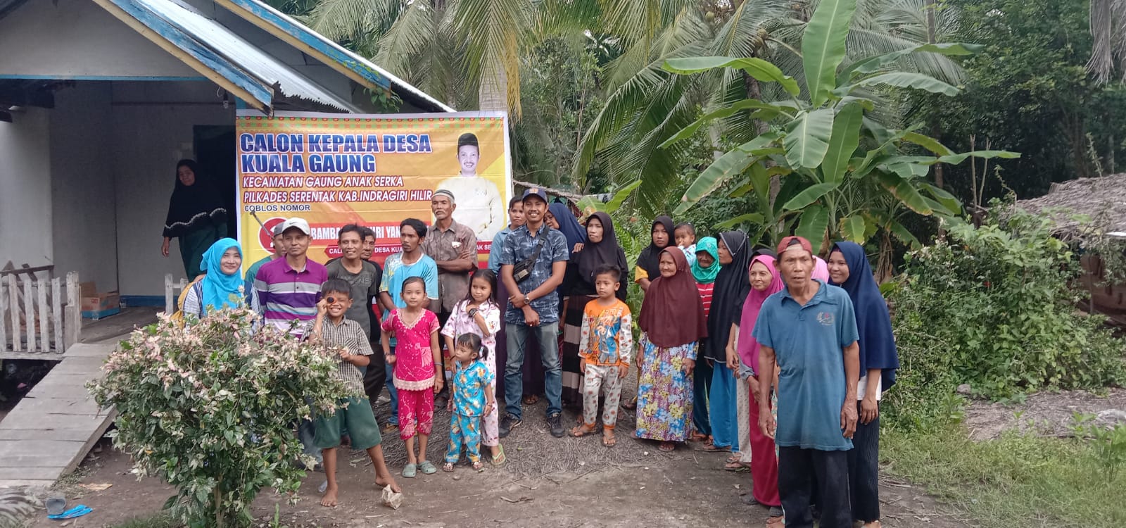 Pandemi Masih Melanda Negeri, Tak Hentikan Semangat Cakades Kuala Gaung ini untuk Terus Berbakti 