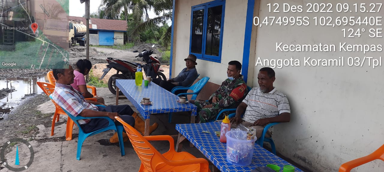 Rutin Lakukan Komsos, Babinsa 03/Tpl sambangi Kediaman Warga Binaan