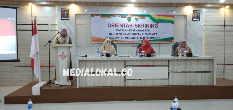 Diikuti Dokter dan Tenaga Kesehatan Puskesmas Dinkes Inhil Gelar Orientasi Skrining Kesehatan Jiwa
