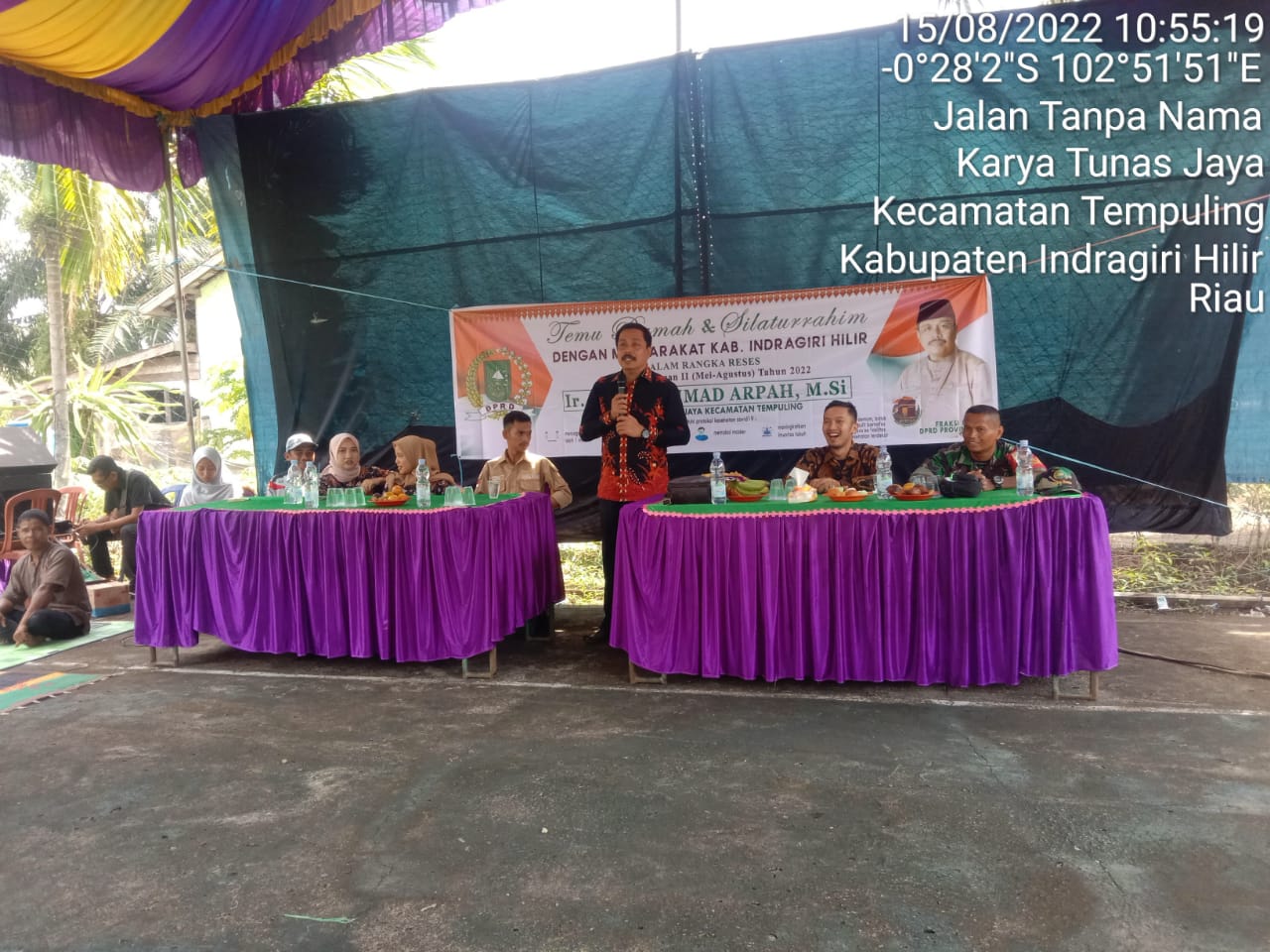 Babinsa Koramil 03/Tempuling Hadiri Temu Ramah dan Silaturahmi Bersama H. Arfah