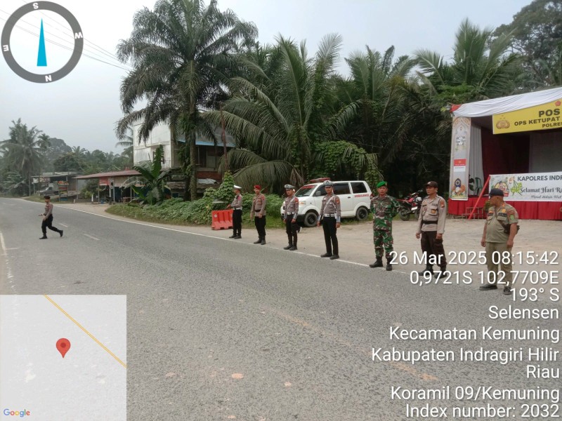 Pengamanan Arus Mudik Idul Fitri 2025 di Koramil 09/Kemuning Berjalan Lancar