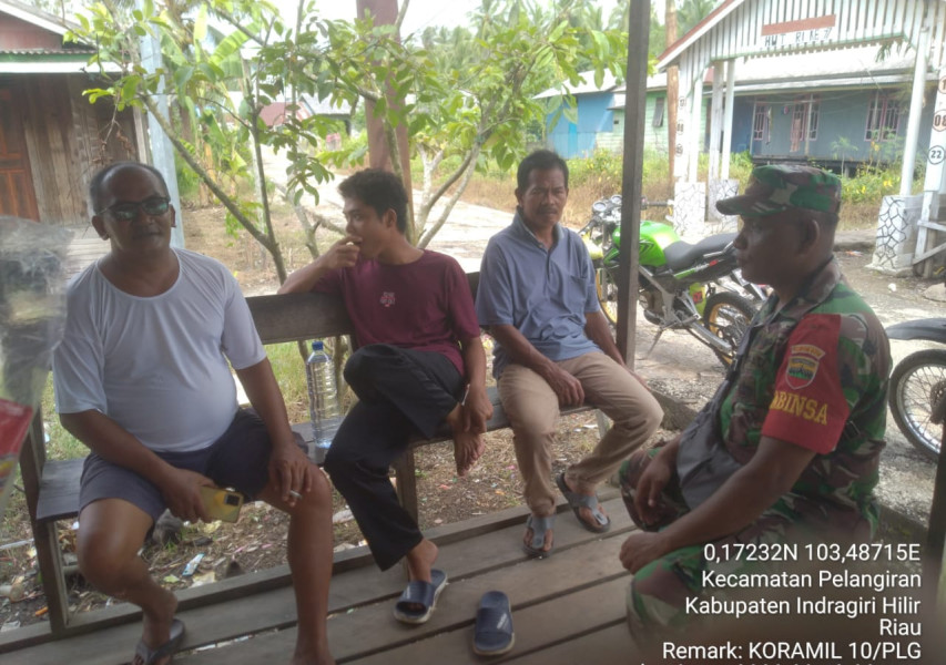 Menjelang Hari Raya Idul Adha, Koramil 10/Pelangiran Tingkatkan Keamanan dan Ketertiban Lingkungan