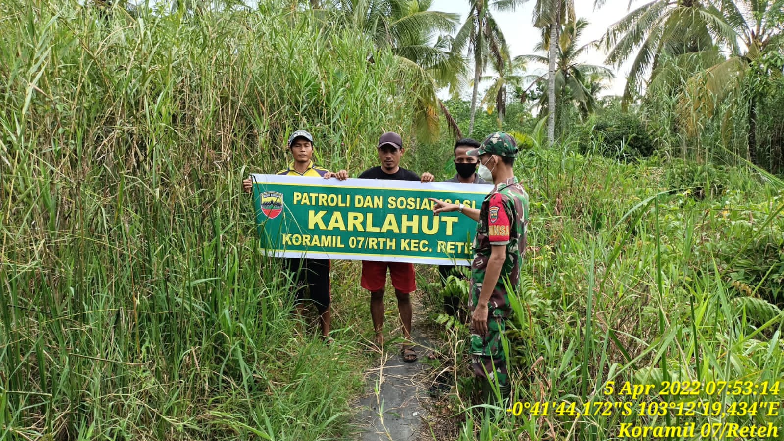 Disaat Kemarau, Serda Ramli Semakin Gencar Lakukan Patroli Karhutla
