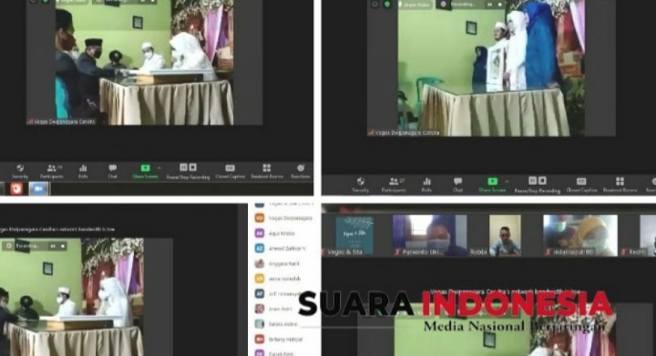 Yang Pertama di Indonesia, Akad dan Resepsi Nikah Online, Simak Disini 