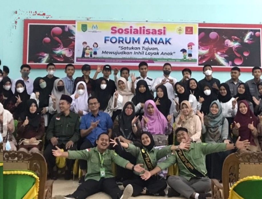 DP2KBP3A Inhil Sosialisasikan Forum Anak 'Satukan Tujuan Mewujudkan Inhil Layak Anak'