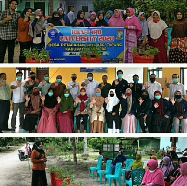 Pandemi Covid-19, Mahasiswa KKN-T IPB Bogor Sosialisasi Pembuatan Budikdamber di Desa Petapahan Jaya