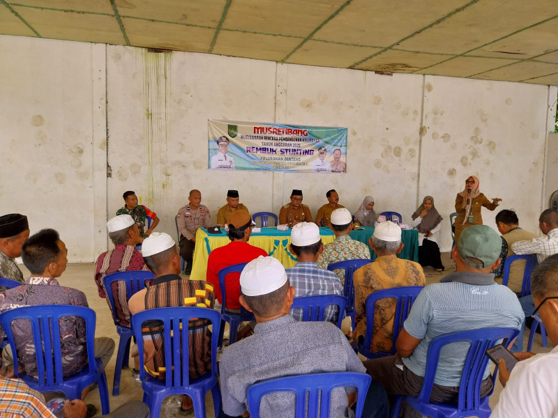 Danpos Sungai Batang Ikuti Musrembang dan Rembuk Stunting di Kelurahan Benteng