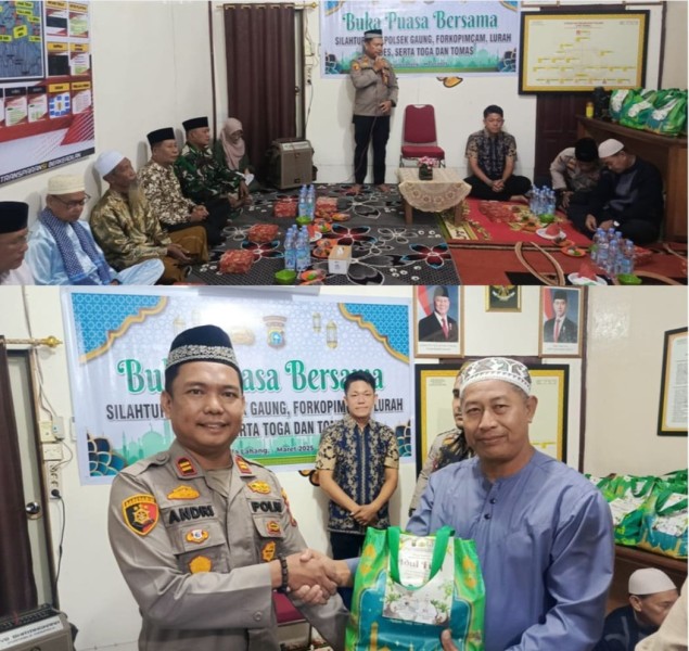 Tingkatkan Silahturahmi, Polsek Gaung Gelar Buka Puasa Bersama dengan Masyarakat