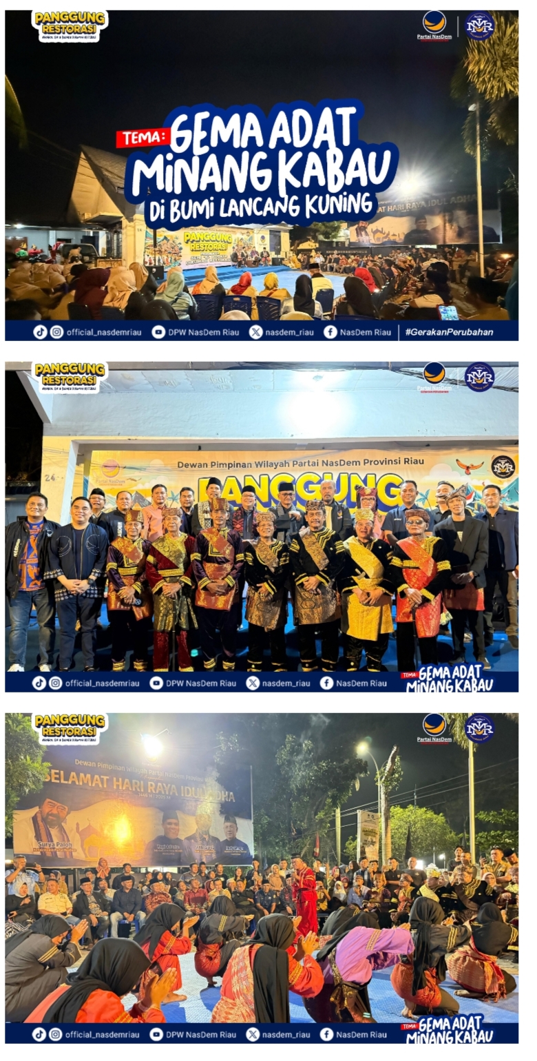 Forwadik Riau Apresiasi NasDem Riau Buat Terobosan Pendidikan Politik Lewat Jalur Budaya