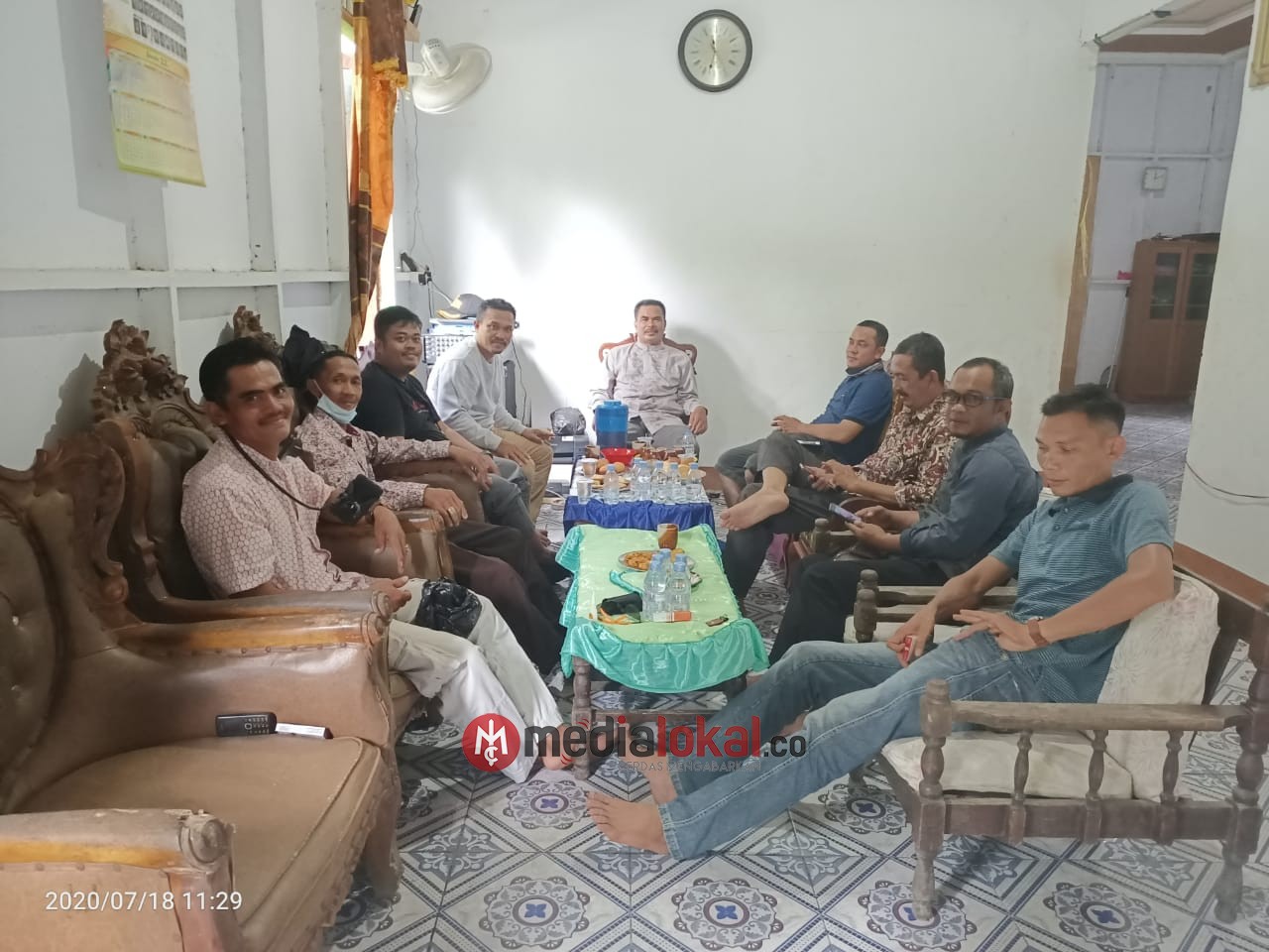 Kunjungan Kades Sekecamatan Gaung Anak Serka di Kediaman Ketua DPK, Ada Apa? 