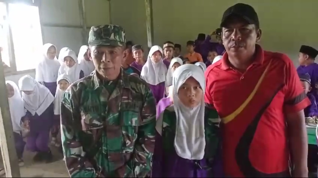 Ucapan Terima Kasih Kepala Sekolah Madrasah Ibtidaiyah Kepada Anggota Koramil 03/Tpl